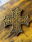 10" x 10" Coptic Wood Cross