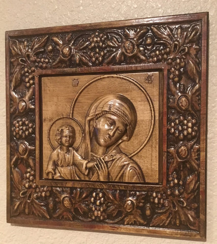 10" x 10" St Mary with Baby Jesus