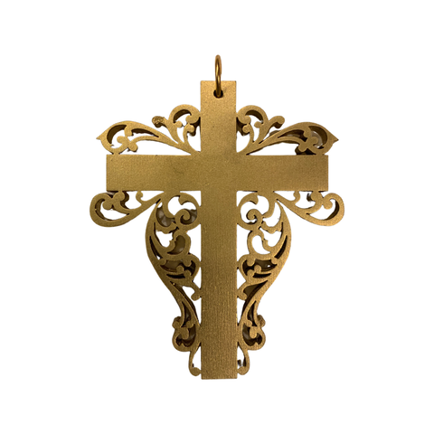 Gold Coptic Cross (Design 4)