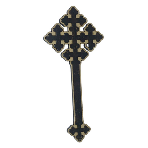 8” Coptic Hand Held Cross Design 2 (Priest size)