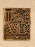 6.5” x 5.5” Pet Love Key Holder