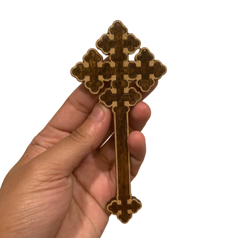 5.5” Hand Held Cross Design 2 (Kid size)