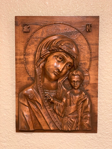 11.5” x 8.5” St Mary and Baby Jesus Icon